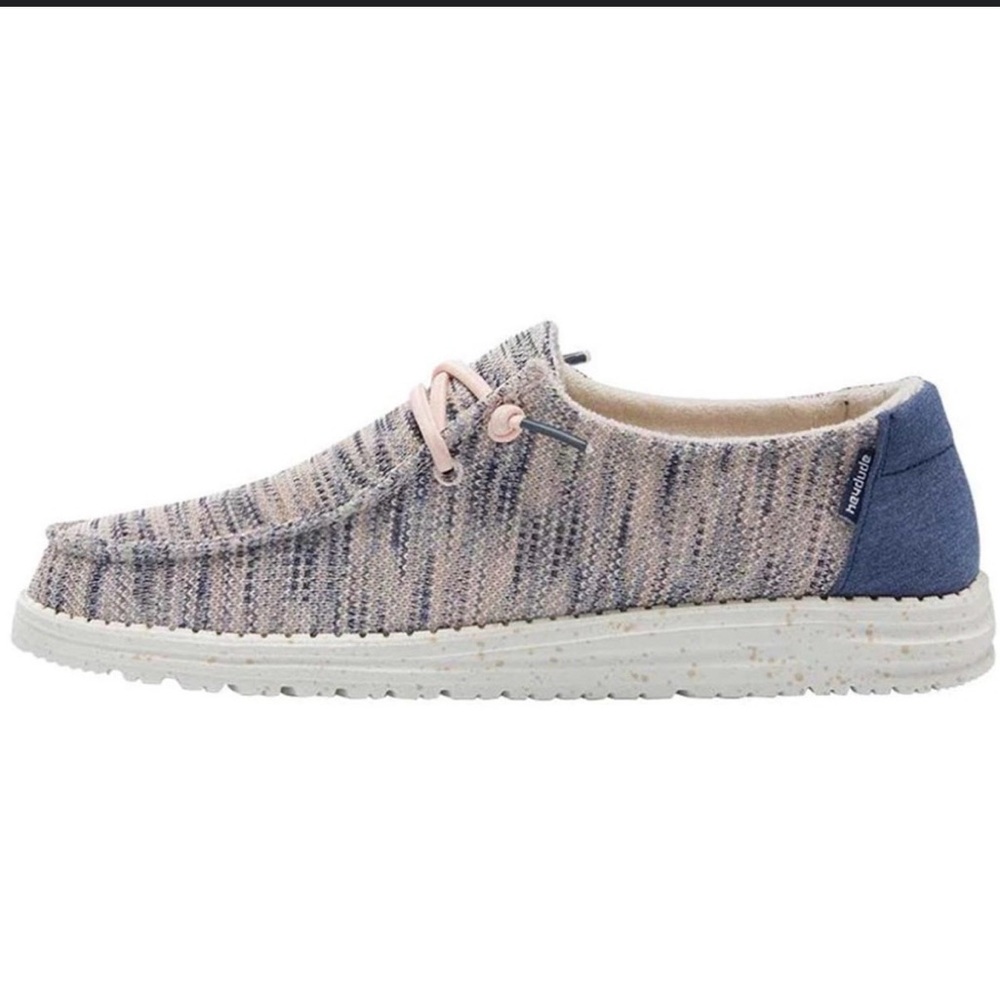 Hey Dude Blue and Pink Slip-On Shoes
